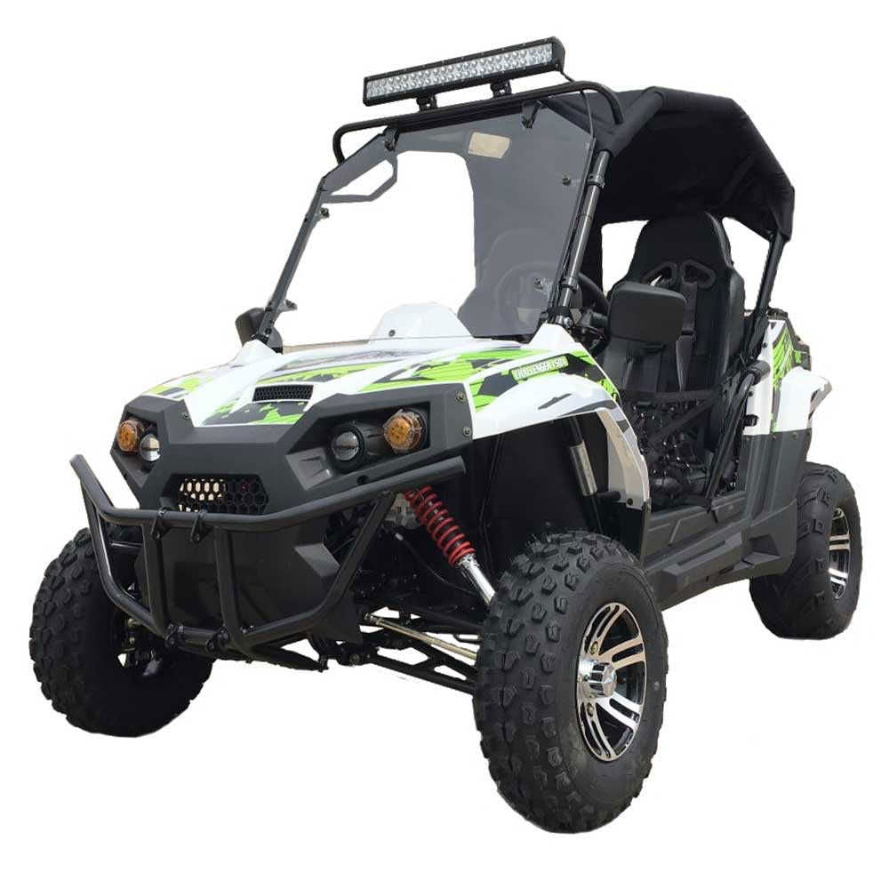 Trail Master Challenger 200EX EFI UTV Deluxe, Windshield, Push Bar, Alloy Wheels, Light Bar