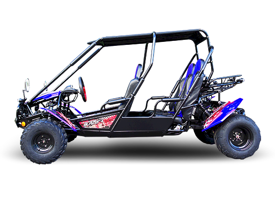 TrailMaster Blazer4 200EX EFI 4-Seater Buggy Go Kart, Extended Cab