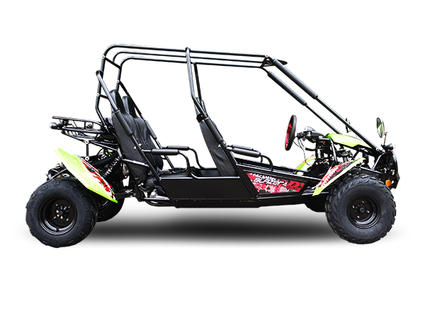 TrailMaster Blazer4 200EX EFI 4-Seater Buggy Go Kart, Extended Cab