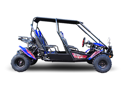 TrailMaster Blazer4 200EX EFI 4-Seater Buggy Go Kart, Extended Cab