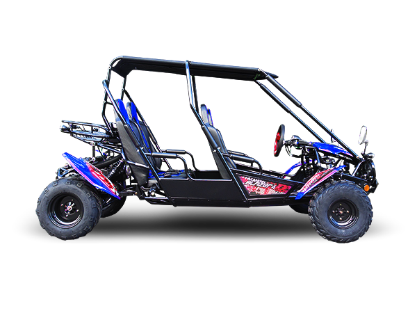 TrailMaster Blazer4 200EX EFI 4-Seater Buggy Go Kart, Extended Cab