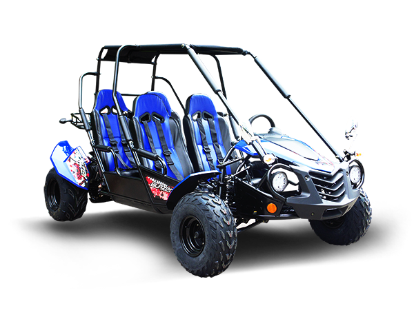 TrailMaster Blazer4 200EX EFI 4-Seater Buggy Go Kart, Extended Cab