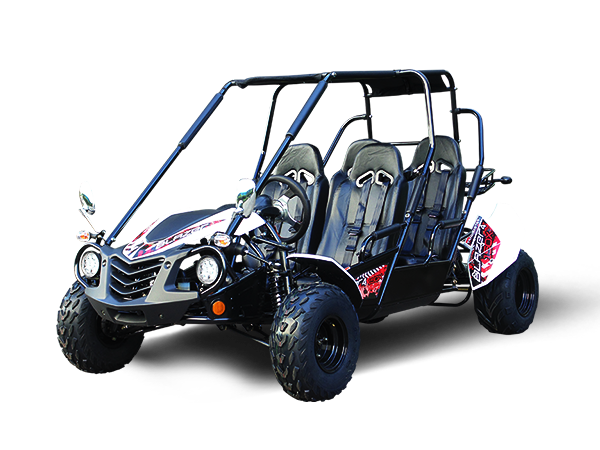TrailMaster Blazer4 200EX EFI 4-Seater Buggy Go Kart, Extended Cab