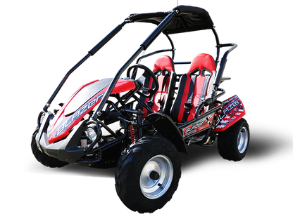 TrailMaster Blazer 200R MID-Size Go Kart, 7.5hp Torque Converter, Electric Start Reverse, Kids Ages 7-12