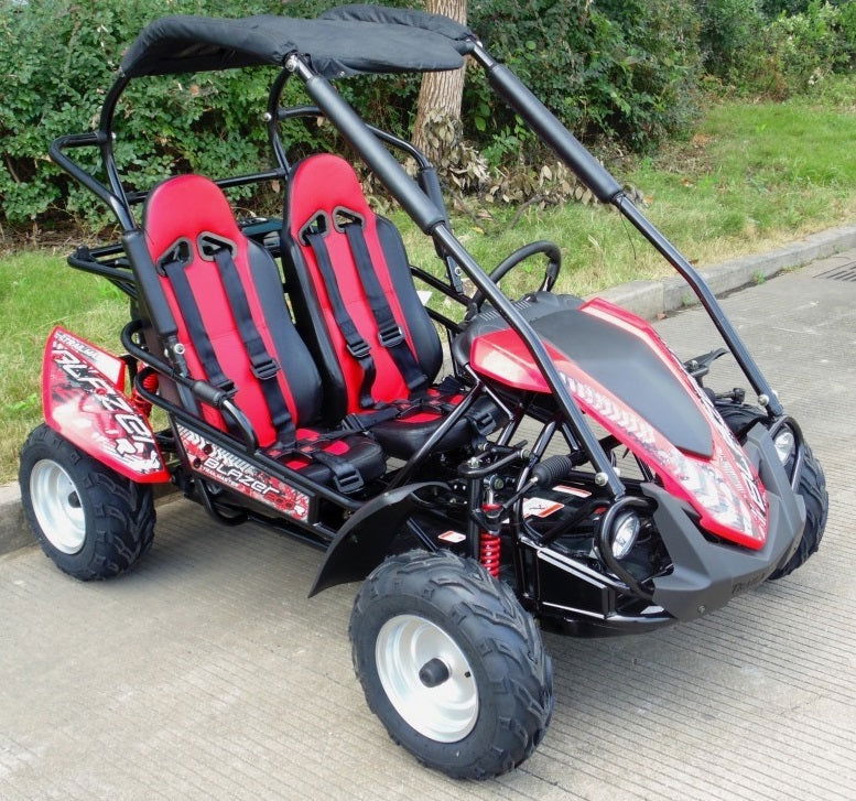 TrailMaster Blazer 200R MID-Size Go Kart, 7.5hp Torque Converter, Electric Start Reverse, Kids Ages 7-12