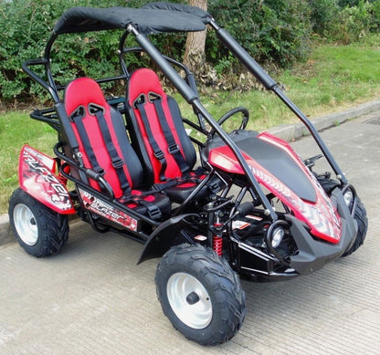 TrailMaster Blazer 200R MID-Size Go Kart, 7.5hp Torque Converter, Electric Start Reverse, Kids Ages 7-12