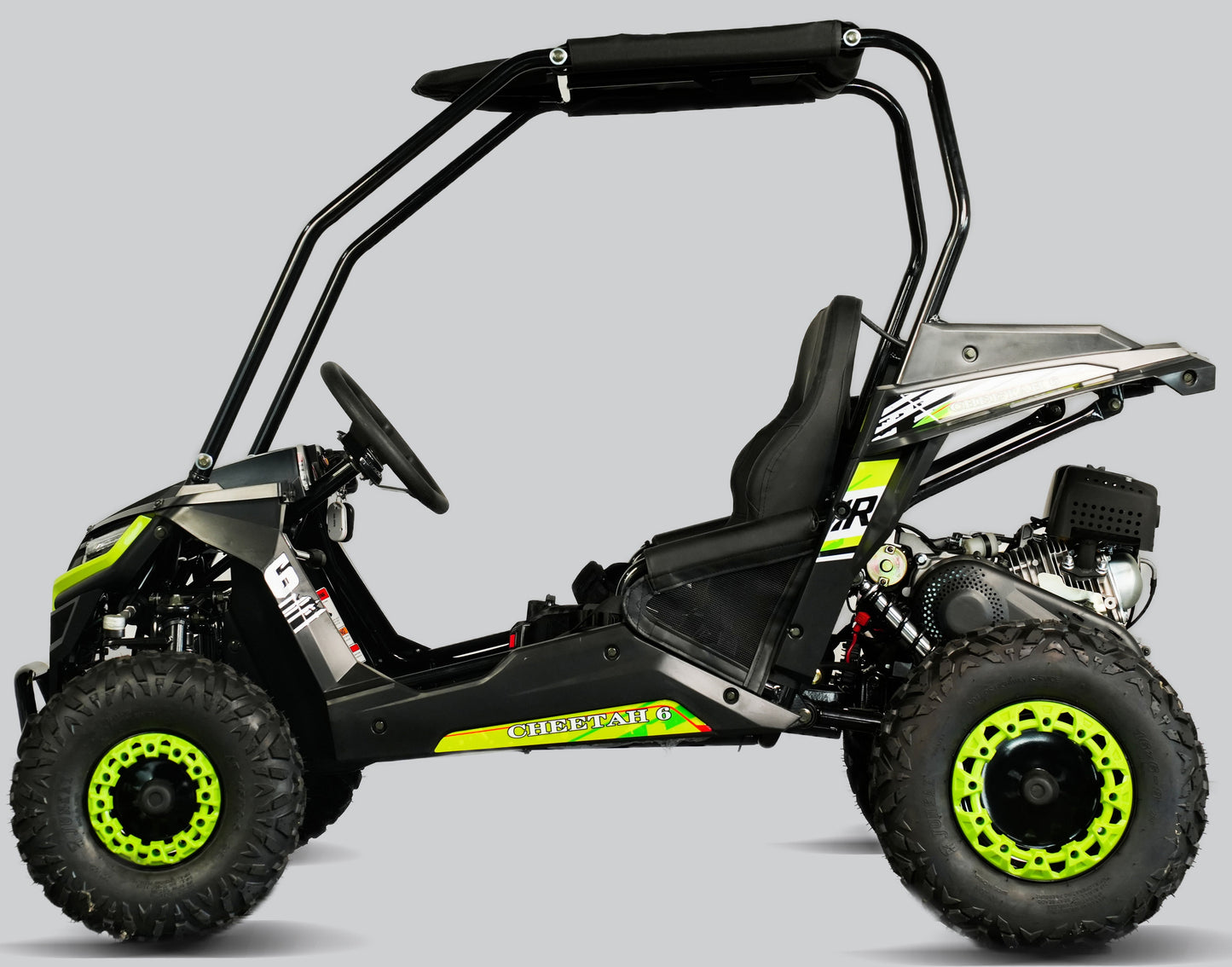 TrailMaster Cheetah-6 Go Kart, 5.5hp Electric Start, Remote Start/Kill with Reverse, Kids Ages 4-9
