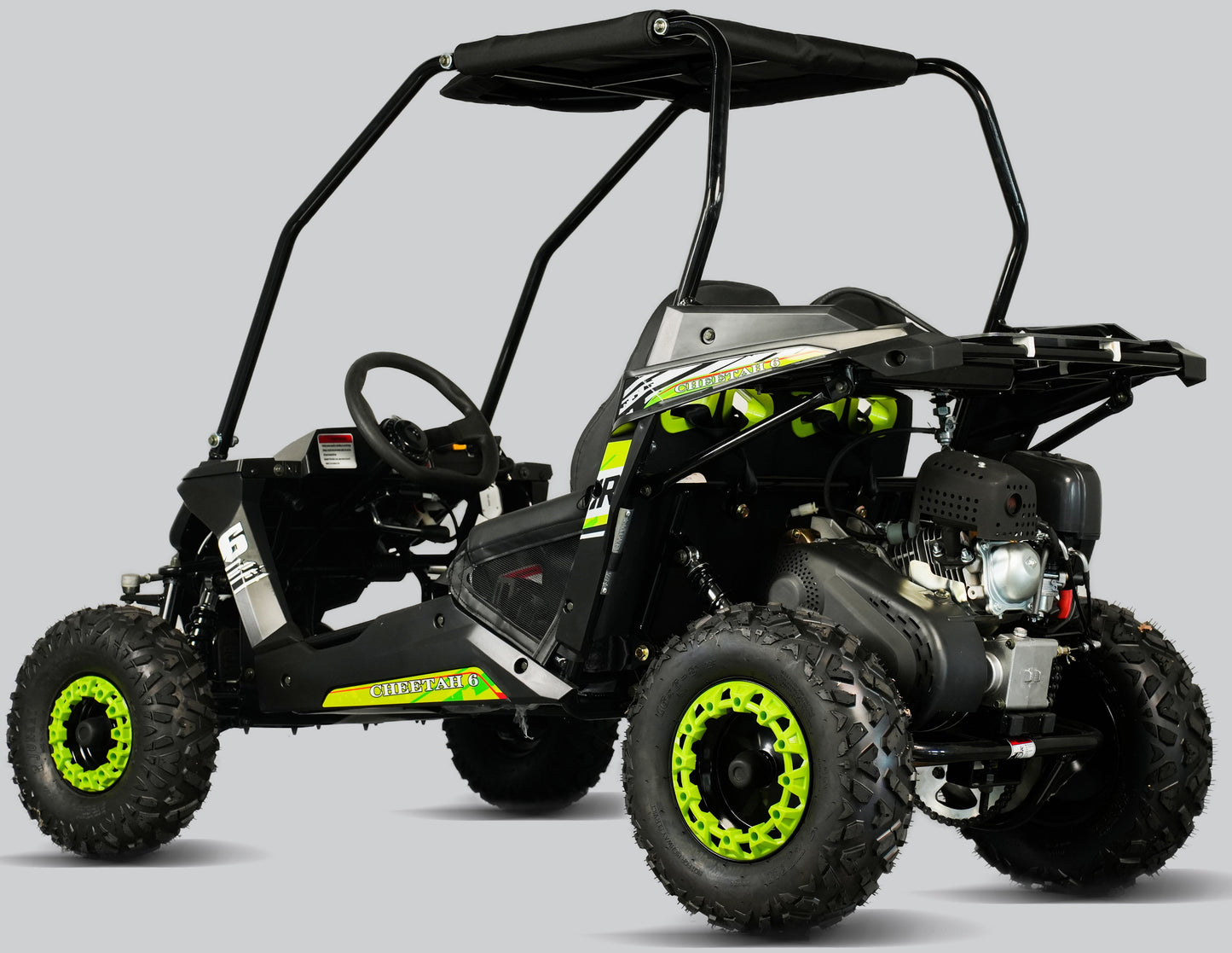 TrailMaster Cheetah-6 Go Kart, 5.5hp Electric Start, Remote Start/Kill with Reverse, Kids Ages 4-9