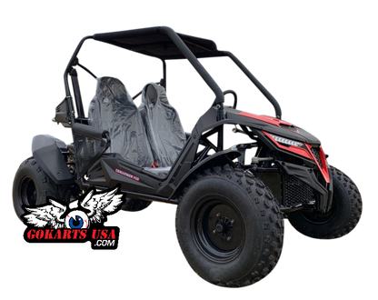 TrailMaster Cheetah 8 Mid-Sized Go Kart - 7.5hp, Torque Converter, Electric Start, Automatic with Reverse, Ages 12 and up