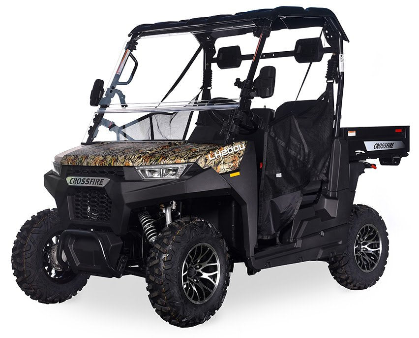 Crossfire LH200 EFI UTV Side-by-Side, Automatic with Reverse, Deluxe Alloy Wheels, Dump Bed, Windshield Included