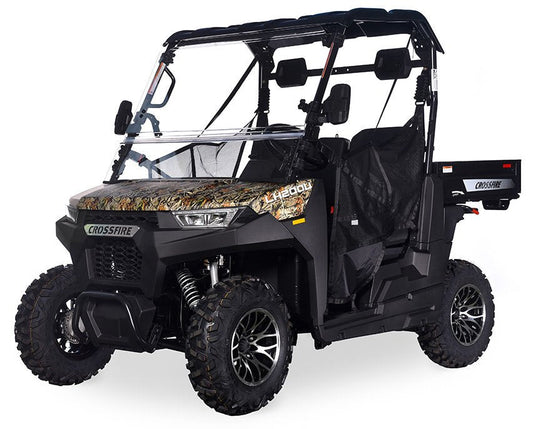 Crossfire LH200 EFI UTV Side-by-Side, Automatic with Reverse, Deluxe Alloy Wheels, Dump Bed, Windshield Included