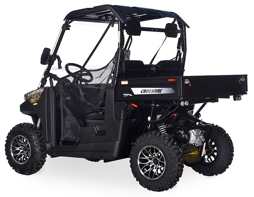 Crossfire LH200 EFI UTV Side-by-Side, Automatic with Reverse, Deluxe Alloy Wheels, Dump Bed, Windshield Included