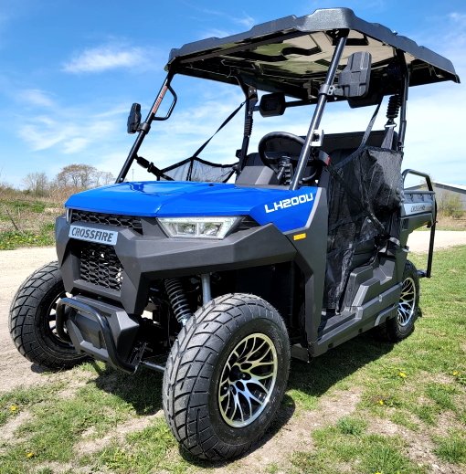 Crossfire LH200 Gas Golf Cart, Electronic Fuel Injection, Automatic with Reverse, Deluxe Alloy Wheels