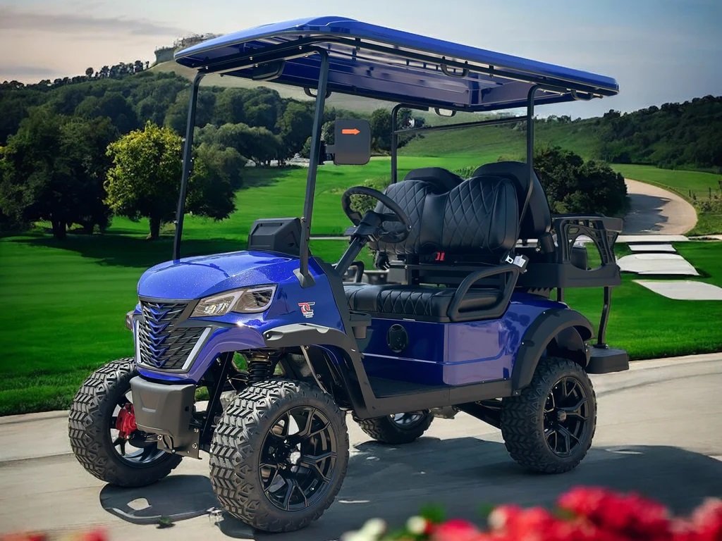 Dynamic GT4 Lithium Golf Cart, 48V AC 5KW Motor, 14-inch Aluminum Alloy Blackout Wheels