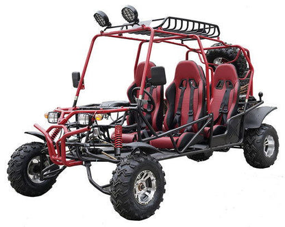 Hummer 4-Seater Buggy Go Kart, 200cc Electric Start, Automatic with Reverse, 10-inch Alloy Wheels