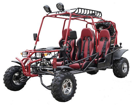 Hummer 4-Seater Buggy Go Kart, 200cc Electric Start, Automatic with Reverse, 10-inch Alloy Wheels