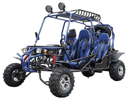 Hummer 4-Seater Buggy Go Kart, 200cc Electric Start, Automatic with Reverse, 10-inch Alloy Wheels