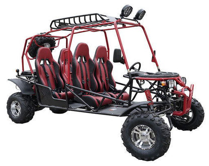 Hummer 4-Seater Buggy Go Kart, 200cc Electric Start, Automatic with Reverse, 10-inch Alloy Wheels