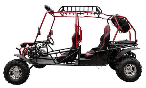 Hummer 4-Seater Buggy Go Kart, 200cc Electric Start, Automatic with Reverse, 10-inch Alloy Wheels