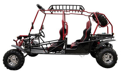 Hummer 4-Seater Buggy Go Kart, 200cc Electric Start, Automatic with Reverse, 10-inch Alloy Wheels