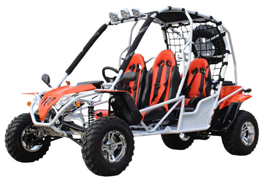 Jaguar 200 4-Seater Buggy Go Kart, Electric Start, Automatic with Reverse, 10-inch Deluxe Alloy Wheels, Ages 16 and up