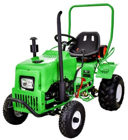 Kids Gas Mini Tractor, 125cc Engine with Electric Start, Automatic with Reverse, Ages 12 and up
