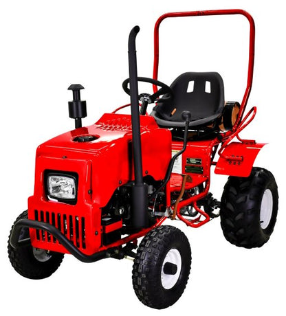 Kids Gas Mini Tractor, 125cc Engine with Electric Start, Automatic with Reverse, Ages 12 and up