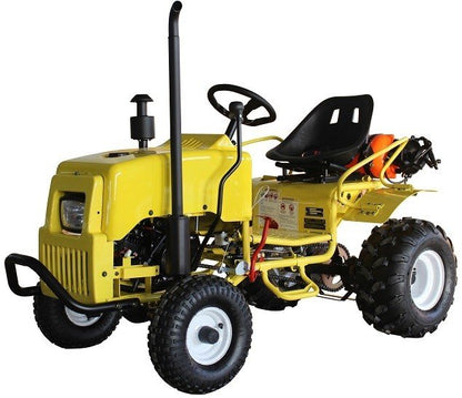 Kids Gas Mini Tractor, 125cc Engine with Electric Start, Automatic with Reverse, Ages 12 and up