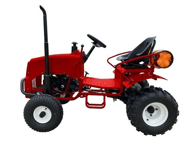 Kids Gas Mini Tractor, 125cc Engine with Electric Start, Automatic with Reverse, Ages 12 and up