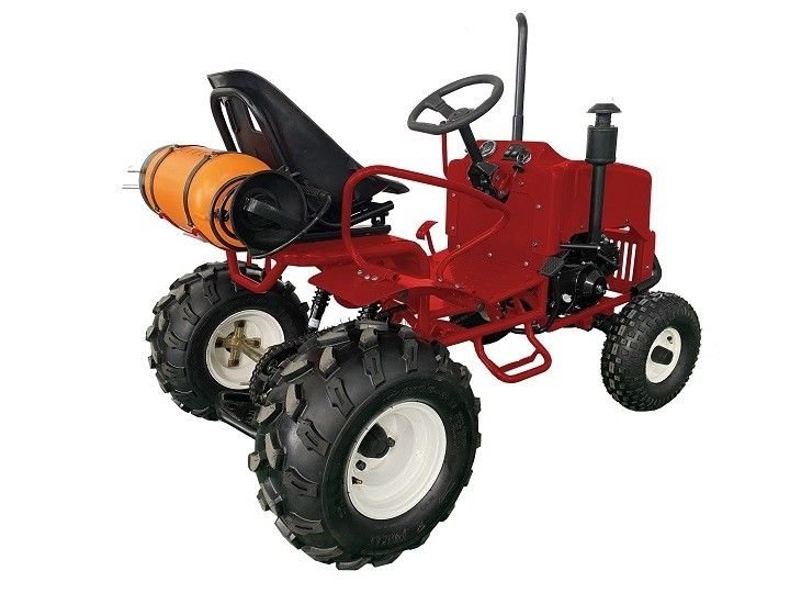 Kids Gas Mini Tractor, 125cc Engine with Electric Start, Automatic with Reverse, Ages 12 and up