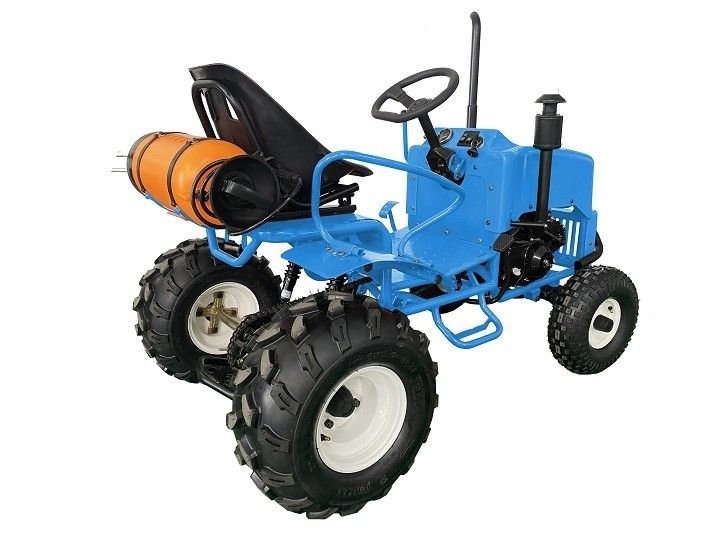 Kids Gas Mini Tractor, 125cc Engine with Electric Start, Automatic with Reverse, Ages 12 and up