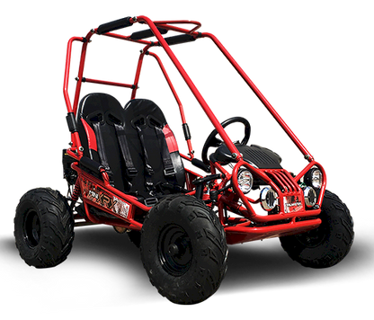 TrailMaster MINI XRX+ Kids GoKart, 5.5hp Gas Engine with Electric Start, Remote Start/Kill, Ages 4-9