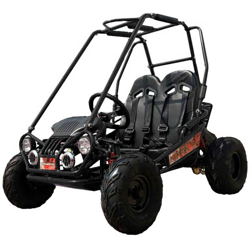 TrailMaster MINI XRX+ Kids GoKart, 5.5hp Gas Engine with Electric Start, Remote Start/Kill, Ages 4-9