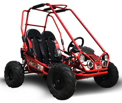 TrailMaster MINI XRX+ Kids GoKart, 5.5hp Gas Engine with Electric Start, Remote Start/Kill, Ages 4-9