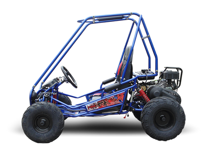 TrailMaster MINI XRX+ Kids GoKart, 5.5hp Gas Engine with Electric Start, Remote Start/Kill, Ages 4-9