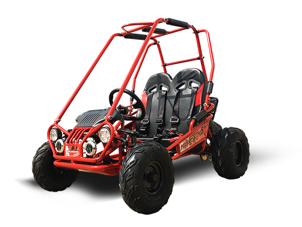 TrailMaster MINI XRX+ Kids GoKart, 5.5hp Gas Engine with Electric Start, Remote Start/Kill, Ages 4-9