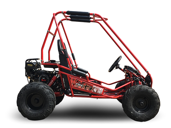 TrailMaster MINI XRX+ Kids GoKart, 5.5hp Gas Engine with Electric Start, Remote Start/Kill, Ages 4-9