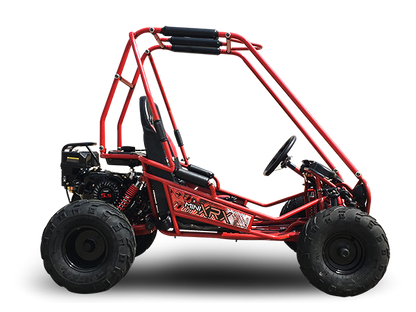 TrailMaster MINI XRX+ Kids GoKart, 5.5hp Gas Engine with Electric Start, Remote Start/Kill, Ages 4-9