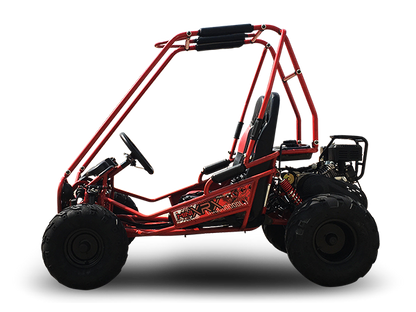 TrailMaster MINI XRX+ Kids Go Kart, 5.5hp Gas Engine with Electric Start, Remote Start/Kill, Ages 4-9