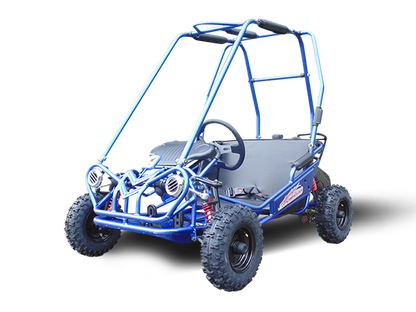 TrailMaster MINI XRS+ Kids Go Kart, 5.5hp Gas Engine, Dual Seats, Adjustable Pedals, Pull Start, Kids Ages 4-9