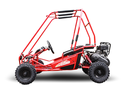 TrailMaster MINI XRS+ Kids Go Kart, 5.5hp Gas Engine, Dual Seats, Adjustable Pedals, Pull Start, Kids Ages 4-9