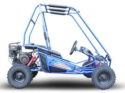 TrailMaster MINI XRS+ Kids Go Kart, 5.5hp Gas Engine, Dual Seats, Adjustable Pedals, Pull Start, Kids Ages 4-9