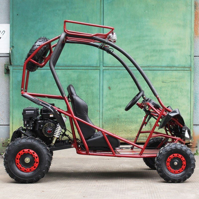 PGO 200GVS Kids Gas Go Kart, 6.5hp 196cc engine with Electric Start, Automatic Torque Converter, Ages 8 and up