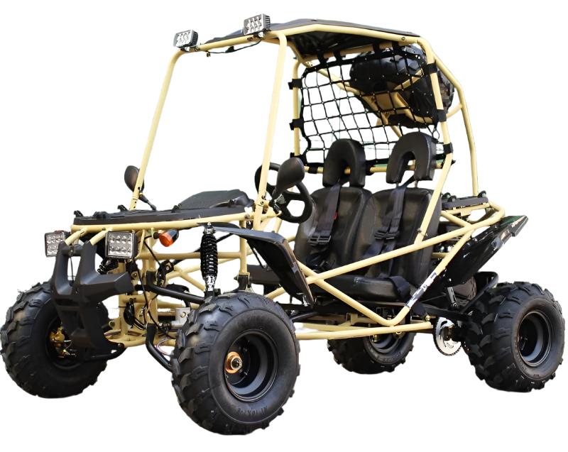 Pathfinder Mid-Size Kids Go Kart, 208cc 7.5hp Gas Engine, Electric Start, Torque Converter with Reverse, Ages 8 and up