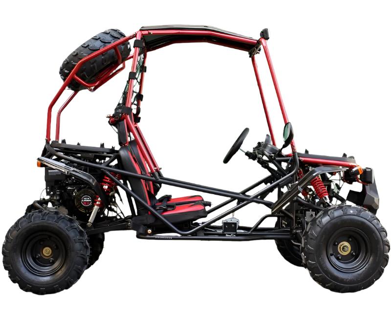 Pathfinder Mid-Size Kids Go Kart, 208cc 7.5hp Gas Engine, Electric Start, Torque Converter with Reverse, Ages 8 and up