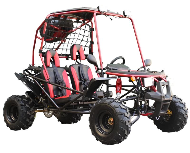 Pathfinder Mid-Size Kids Go Kart, 208cc 7.5hp Gas Engine, Electric Start, Torque Converter with Reverse, Ages 8 and up