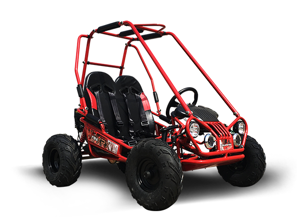 TrailMaster MINI XRX/R+ Go Kart, 5.5hp Parental Remote Control with Reverse, Kids Ages 4-9