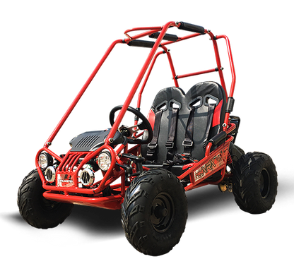 TrailMaster MINI XRX/R+ Go Kart, 5.5hp Parental Remote Control with Reverse, Kids Ages 4-9