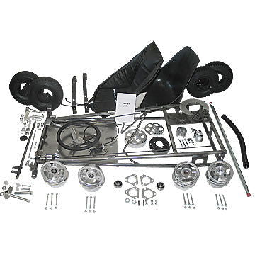 Road Rocket Go Kart Kit, Aluminum Tri-star Wheels
