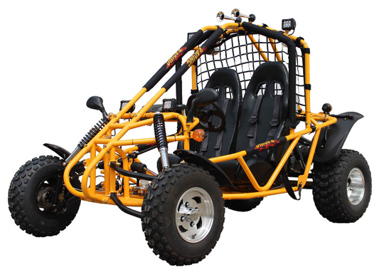 Spider 200 DLX Buggy Go Kart, Electric Start, Automatic with Reverse, 10-inch Alloy Wheels, Ages 16 and up